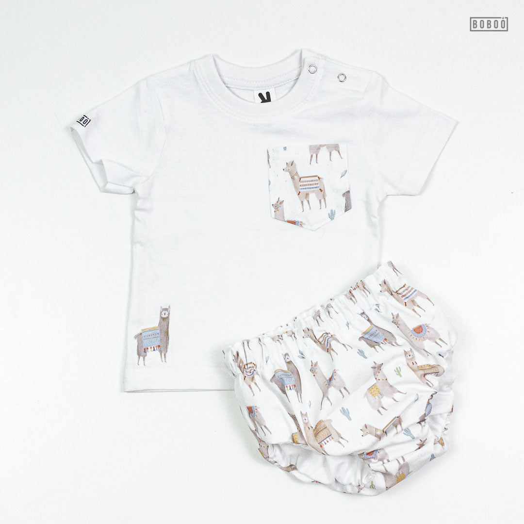 Moda divertida: Camiseta Bolsillo Llamas