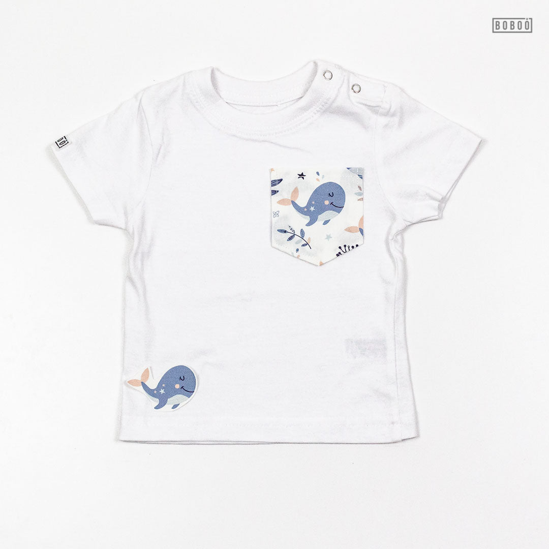 Camiseta Bolsillo Ballenas
