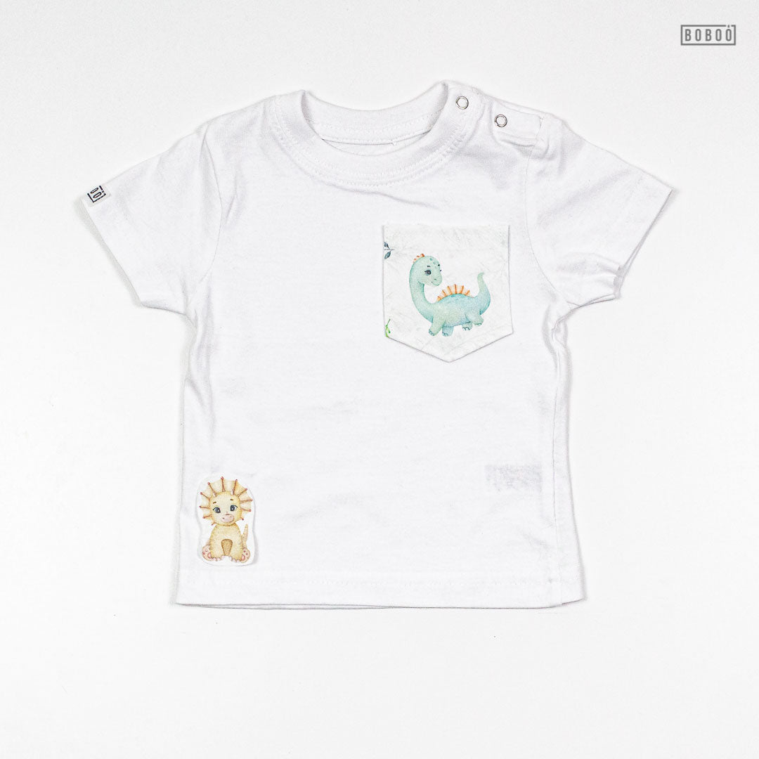 Camiseta Bolsillo Dino Baby
