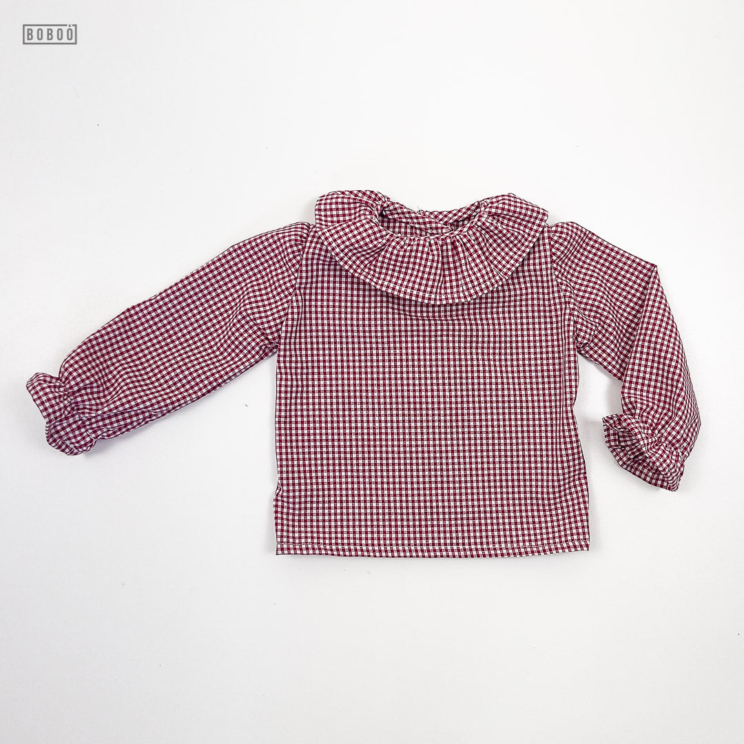 Blusa Vichy Burdeos Blusas
