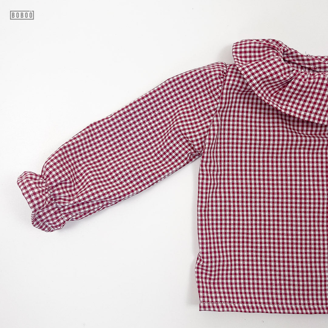 Blusa Vichy Burdeos Blusas