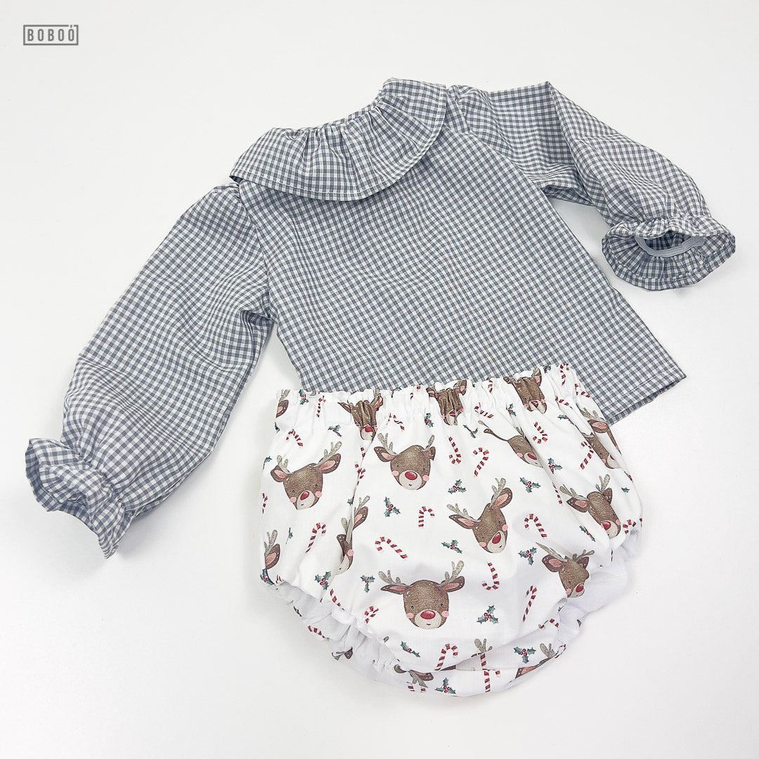 Blusa Vichy Gris Blusas