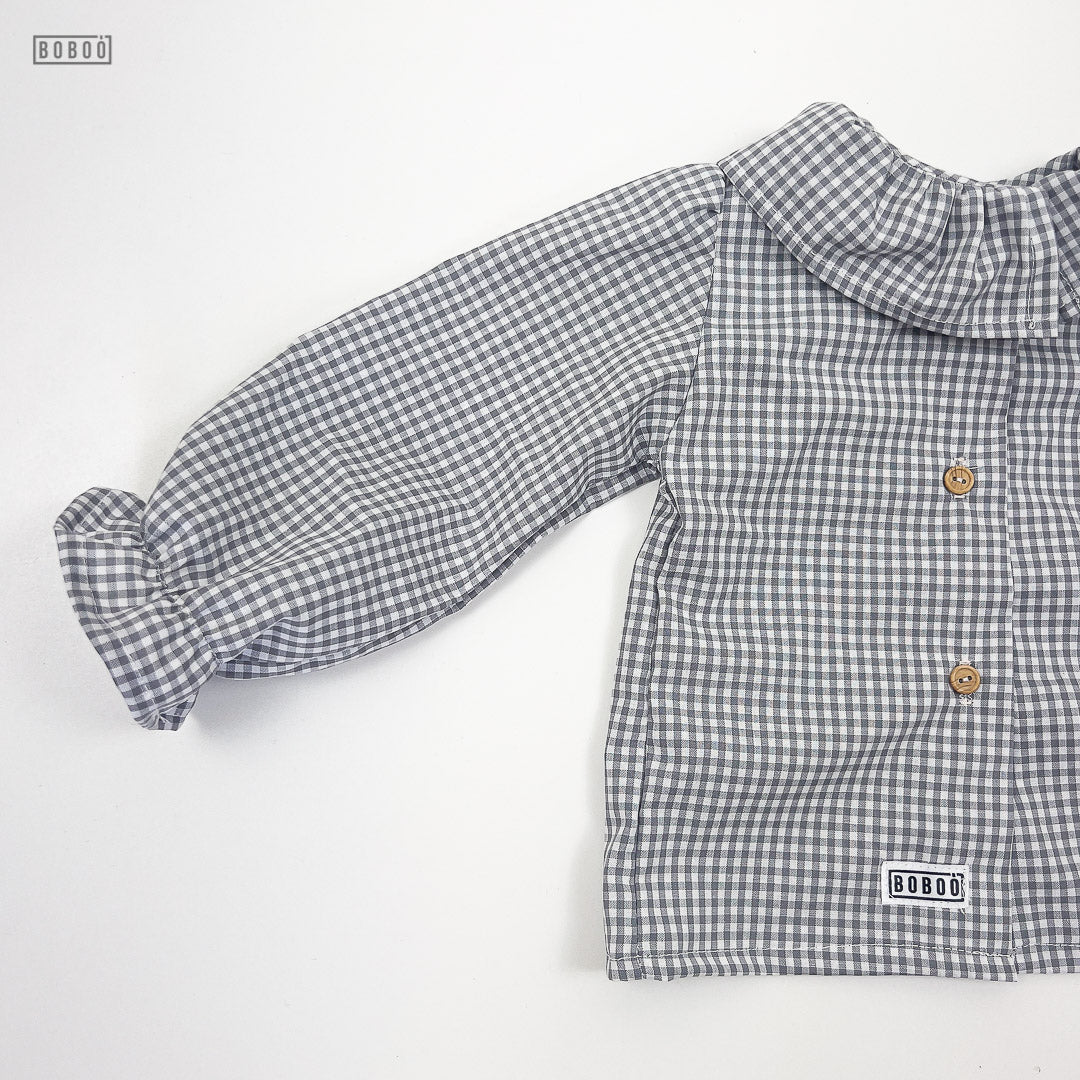 Blusa Vichy Gris Blusas