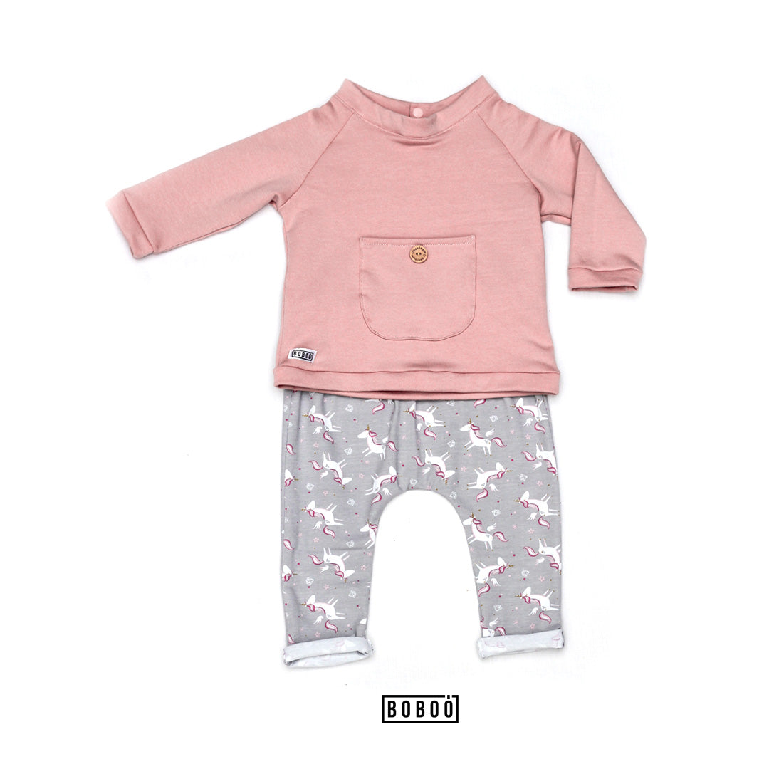 Sudadera Rosa Bolsillo sudadera