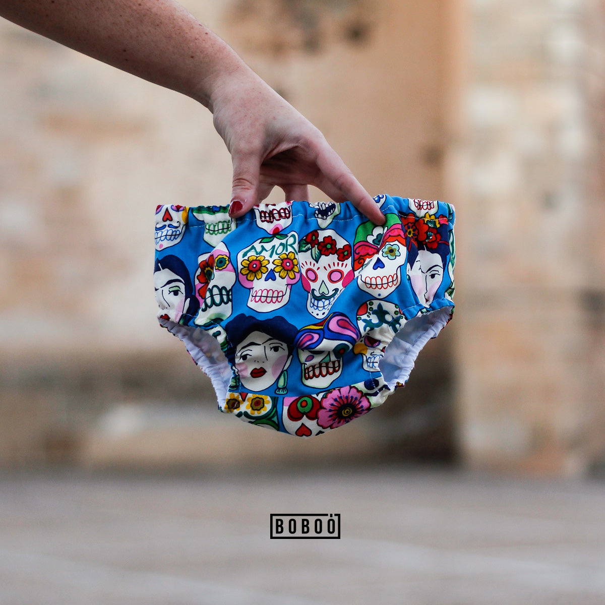 Cubrepañal Calavera Frida