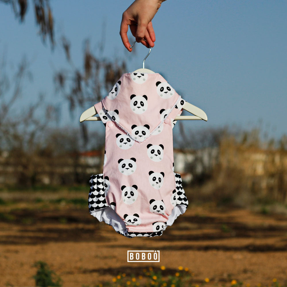 Bandana Oso Panda Rosa