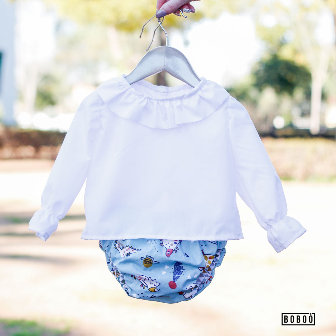 Blusa Cuello Volante