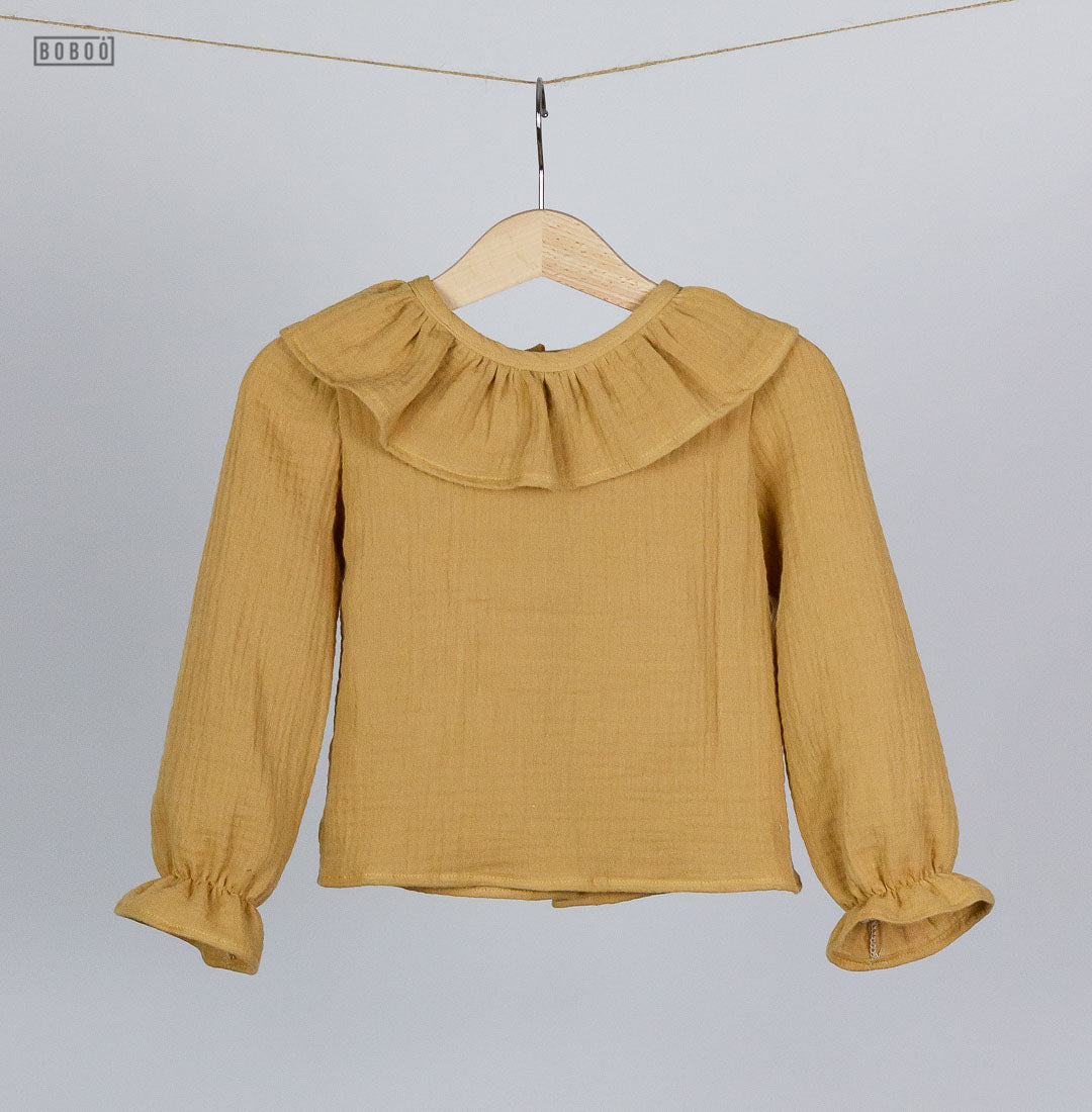 Blusa Gasa Ocre