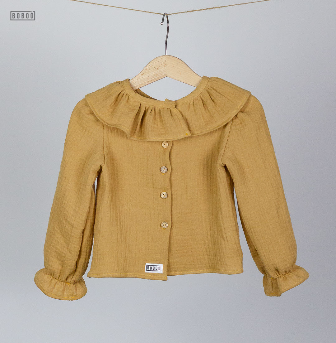 Blusa Gasa Ocre