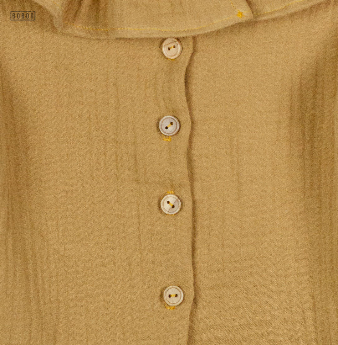 Blusa Gasa Ocre