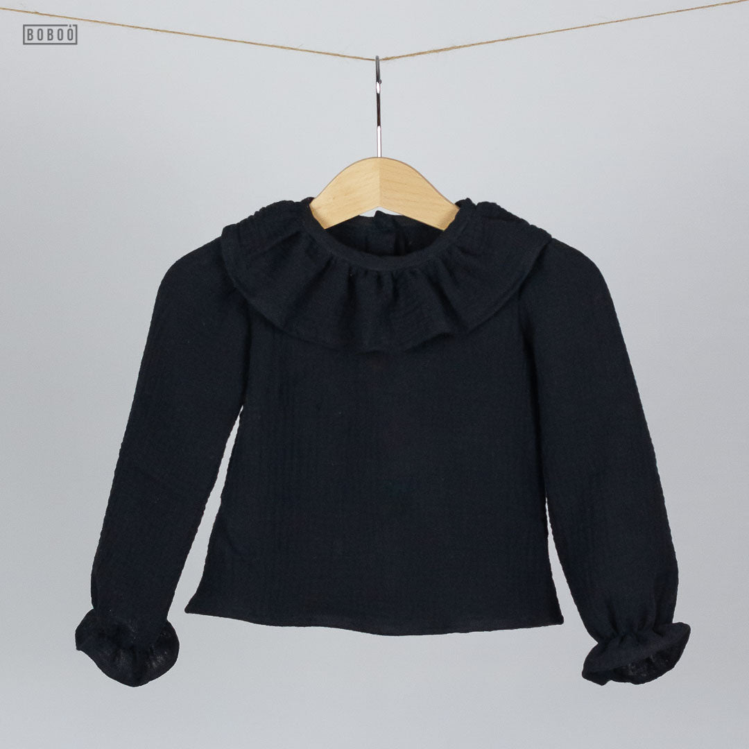 Blusa Gasa Negra