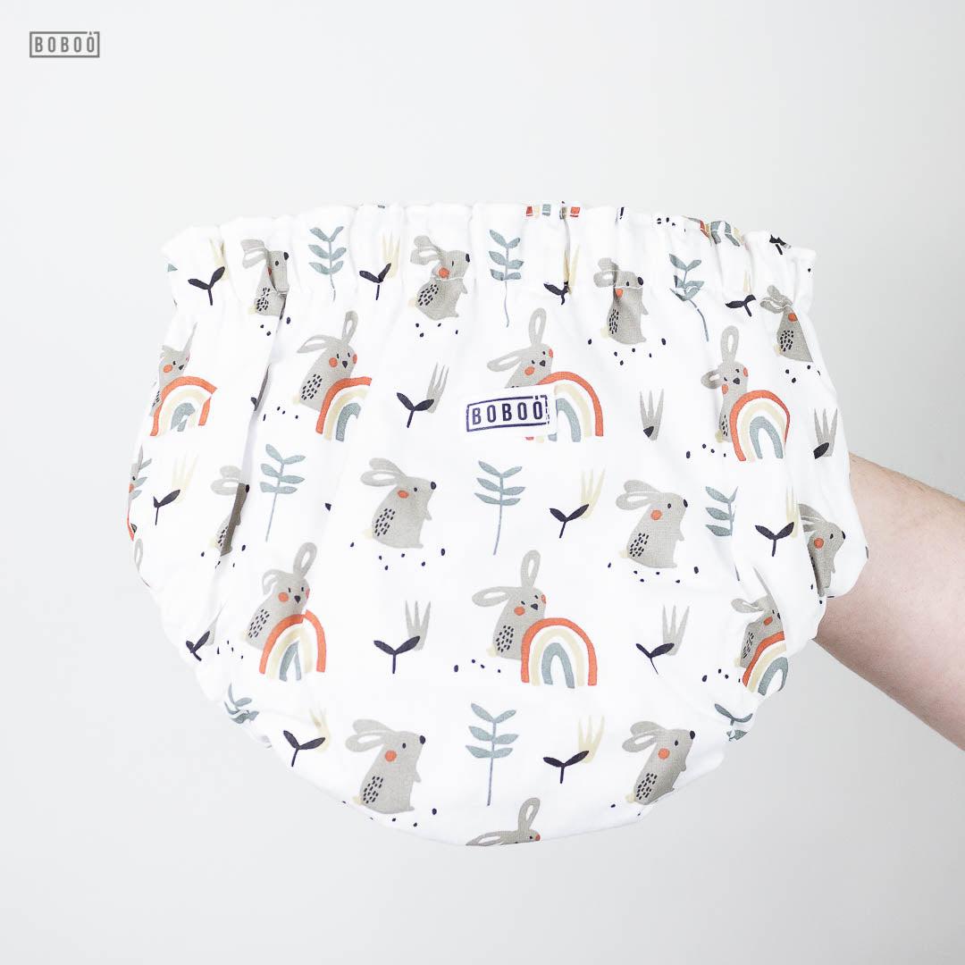 Cubrepañal Conejos Arcoíris Cubrepañal