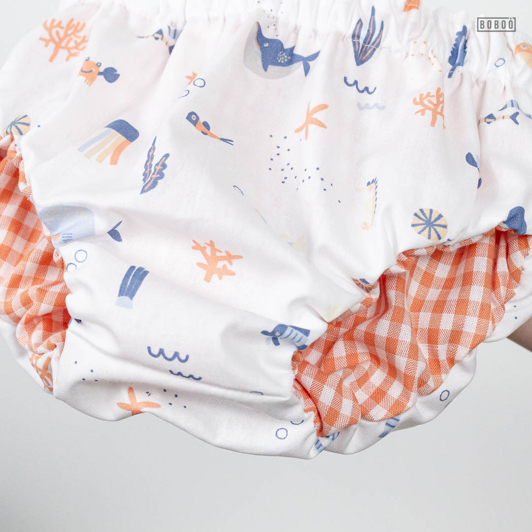 Cubrepañal Reversible Animales Marinos Vichy