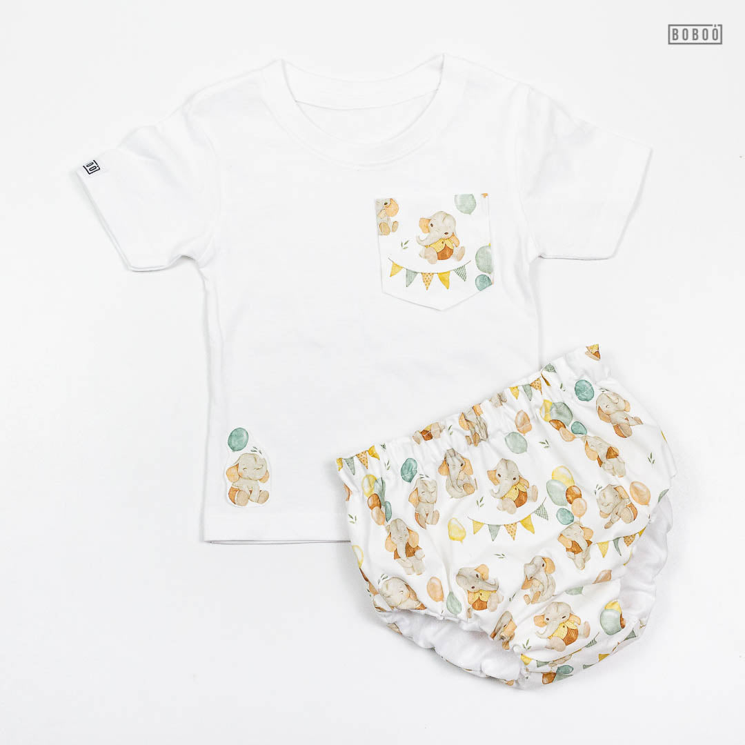 Camiseta Bolsillo Elefantes