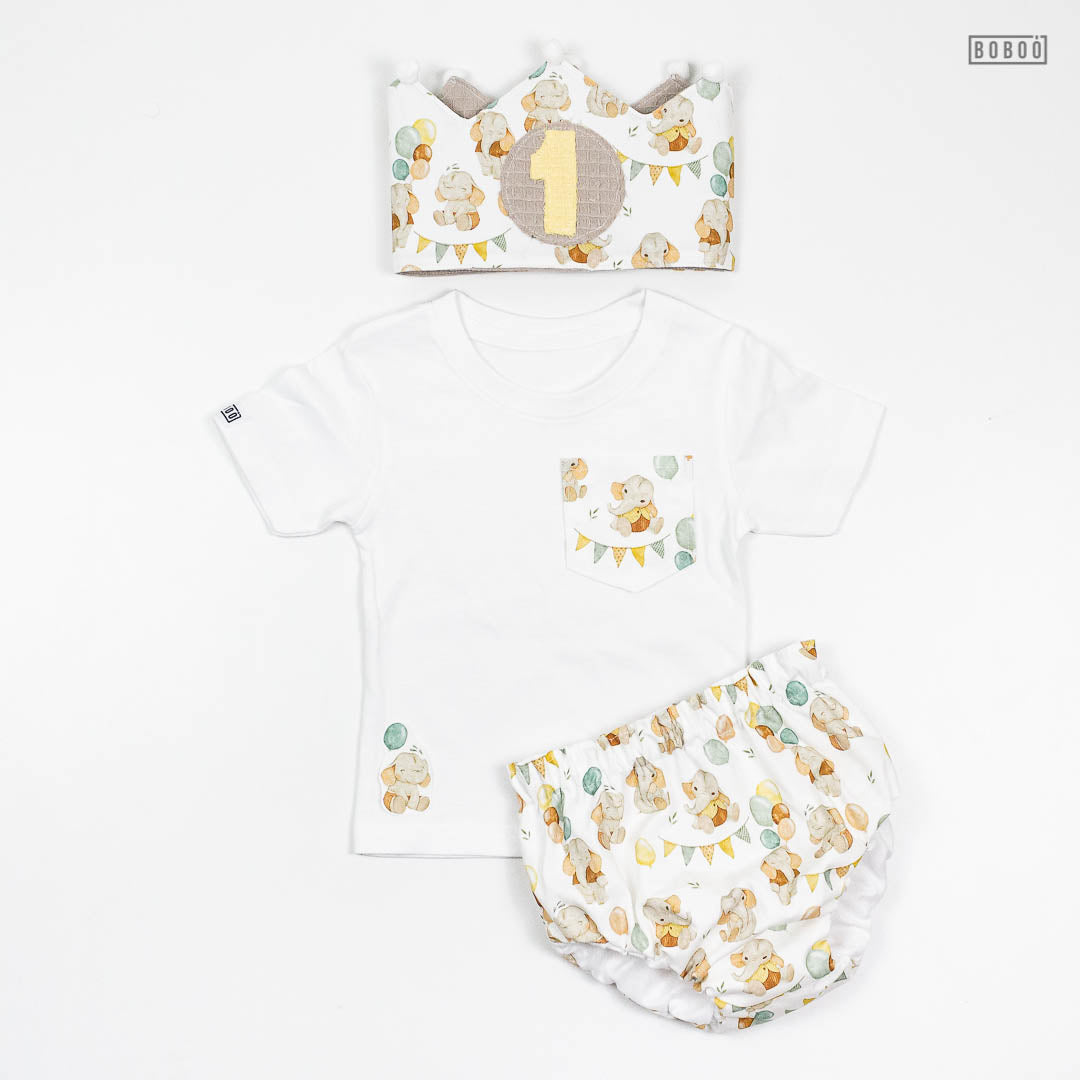 Camiseta Bolsillo Elefantes