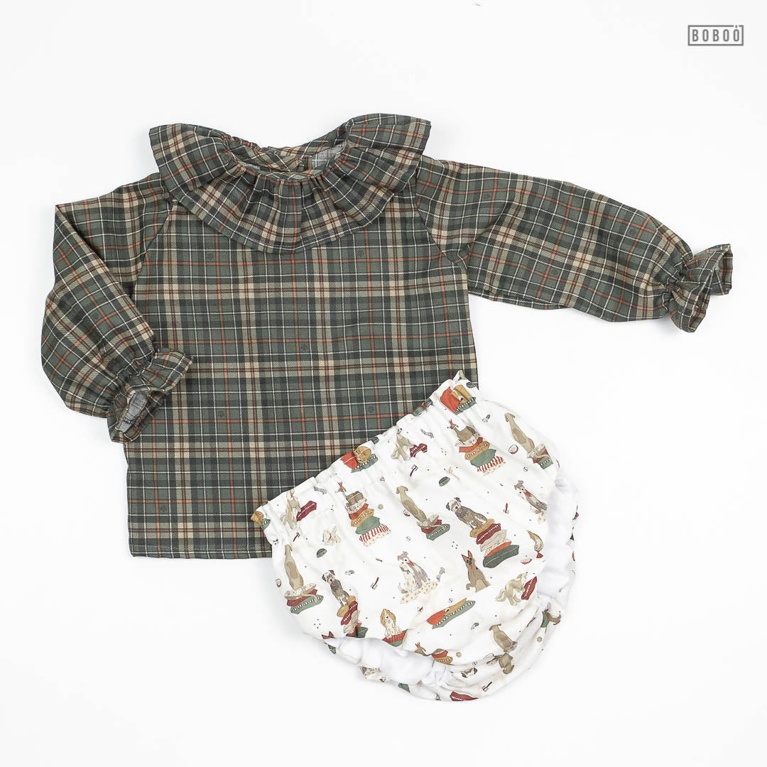 Blusa Cuadros Huellas
