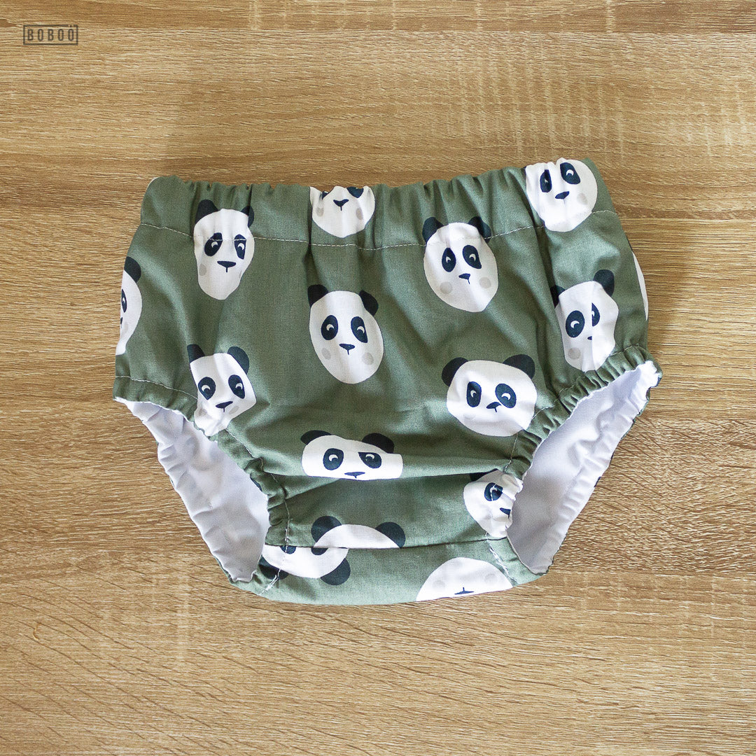 Cubrepañal Panda Kaki