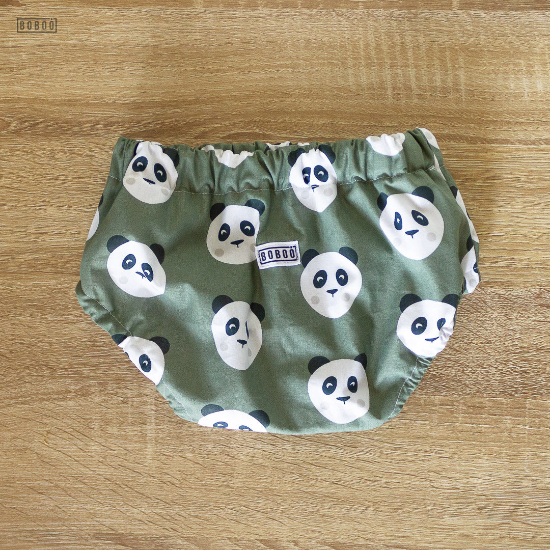 Cubrepañal Panda Kaki