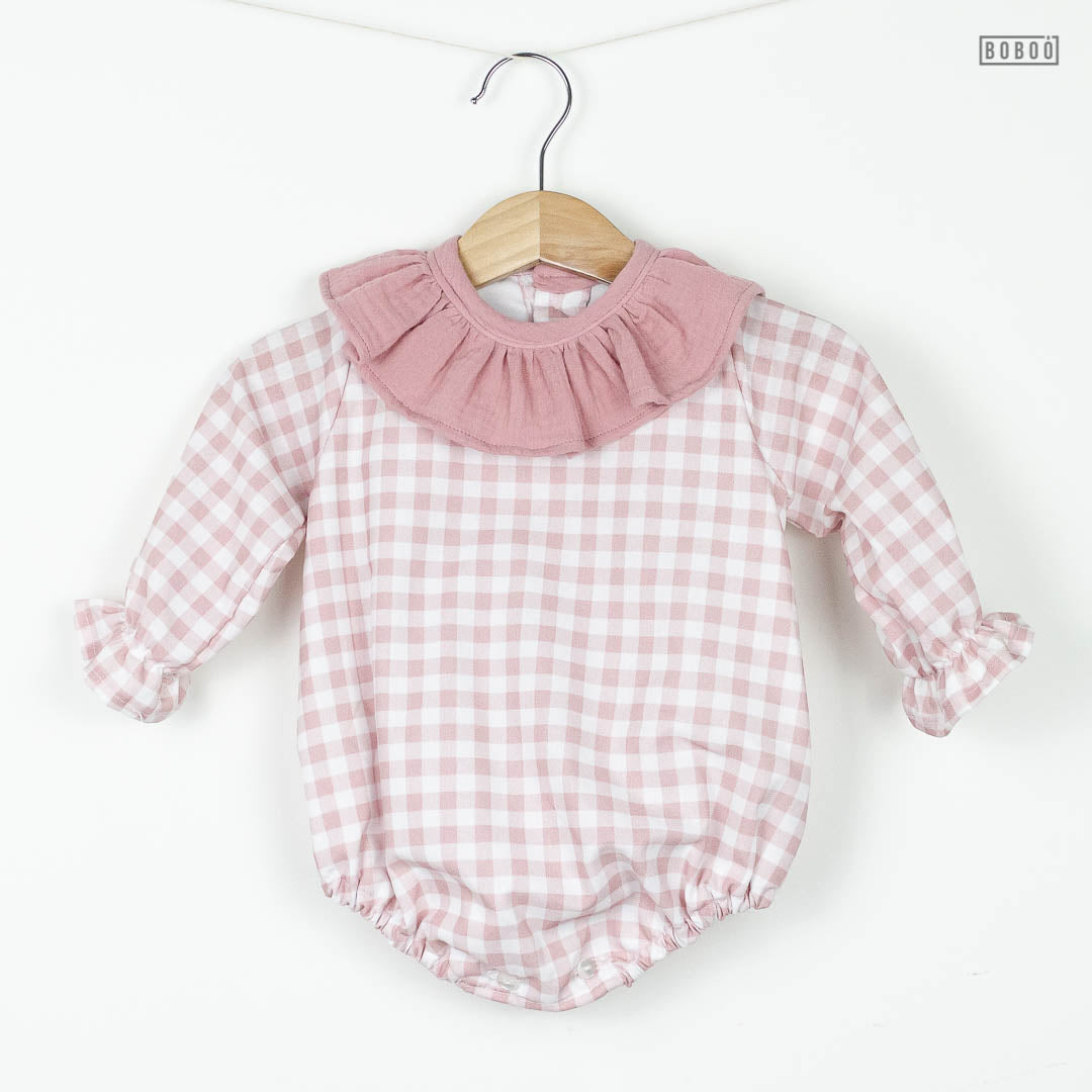 Pelele Vichy Rosa