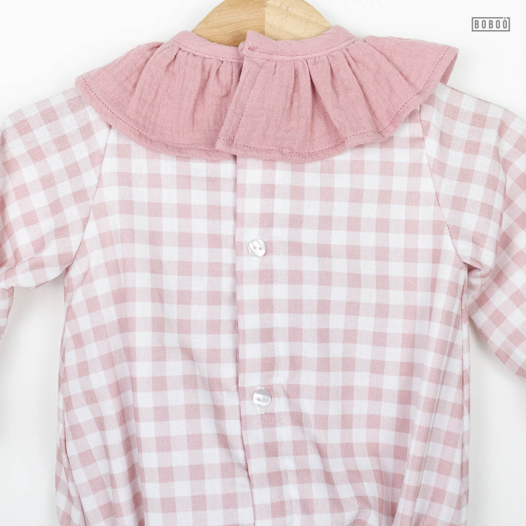 Pelele Vichy Rosa