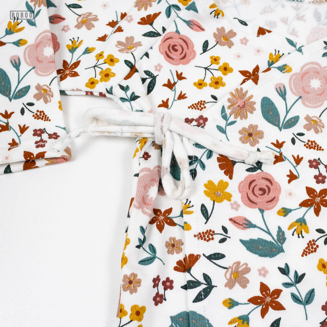 Camiseta Bebé Cruzada Flores