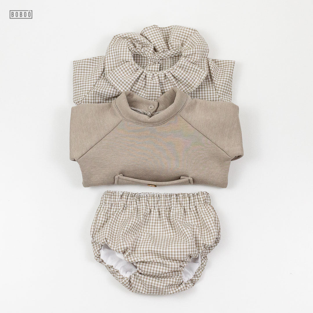 Blusa Vichy Beige