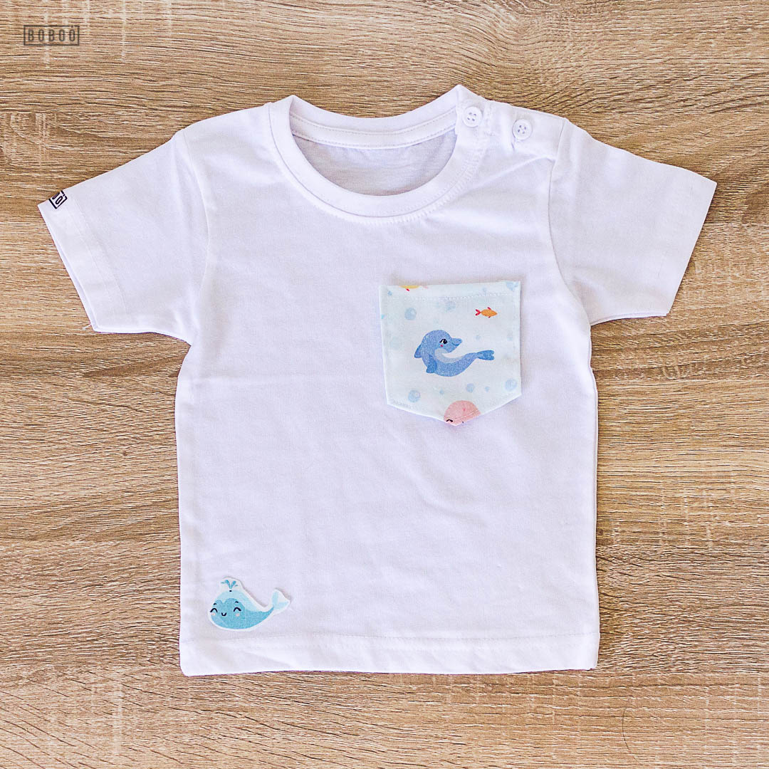 Camiseta Bolsillo Animales Marinos