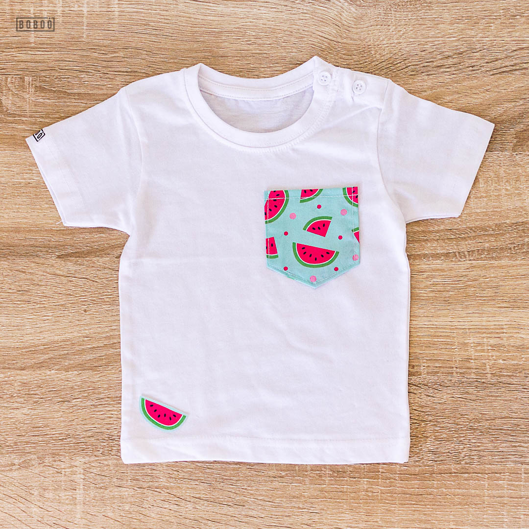 Camiseta niño y niña con estampado sandía
