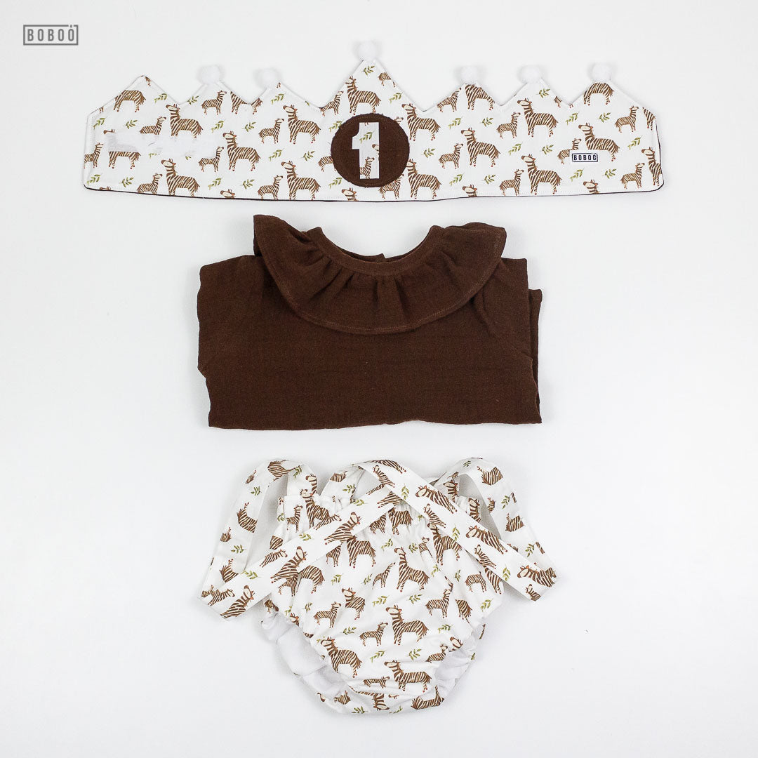 Blusa Gasa Marrón Chocolate