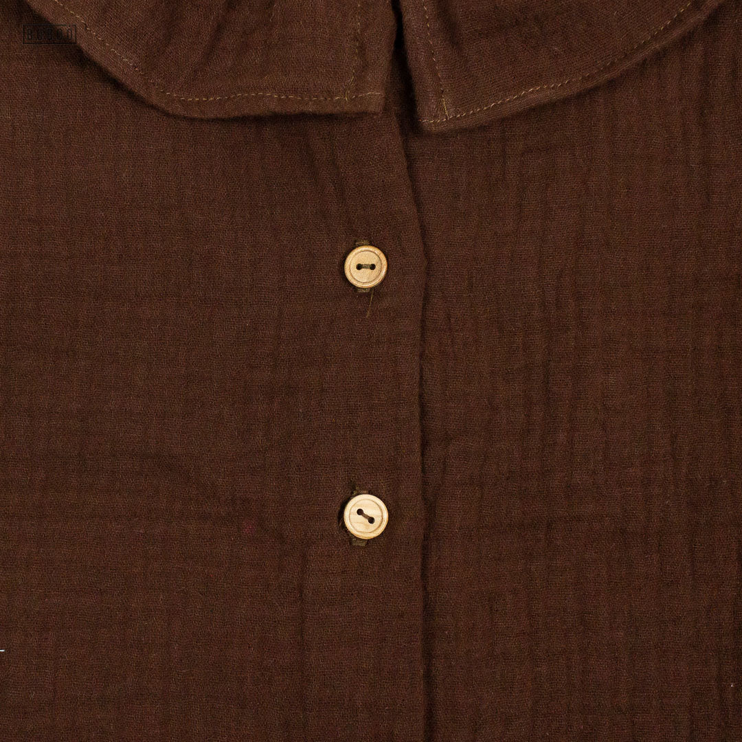Blusa Gasa Marrón Chocolate Blusas