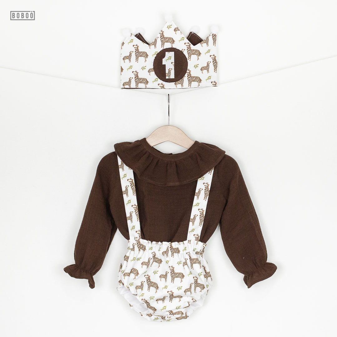 Blusa Gasa Marrón Chocolate