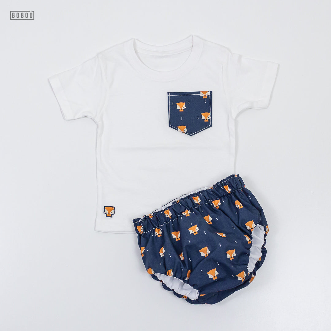 Camiseta corta de Bolsillo Zorros