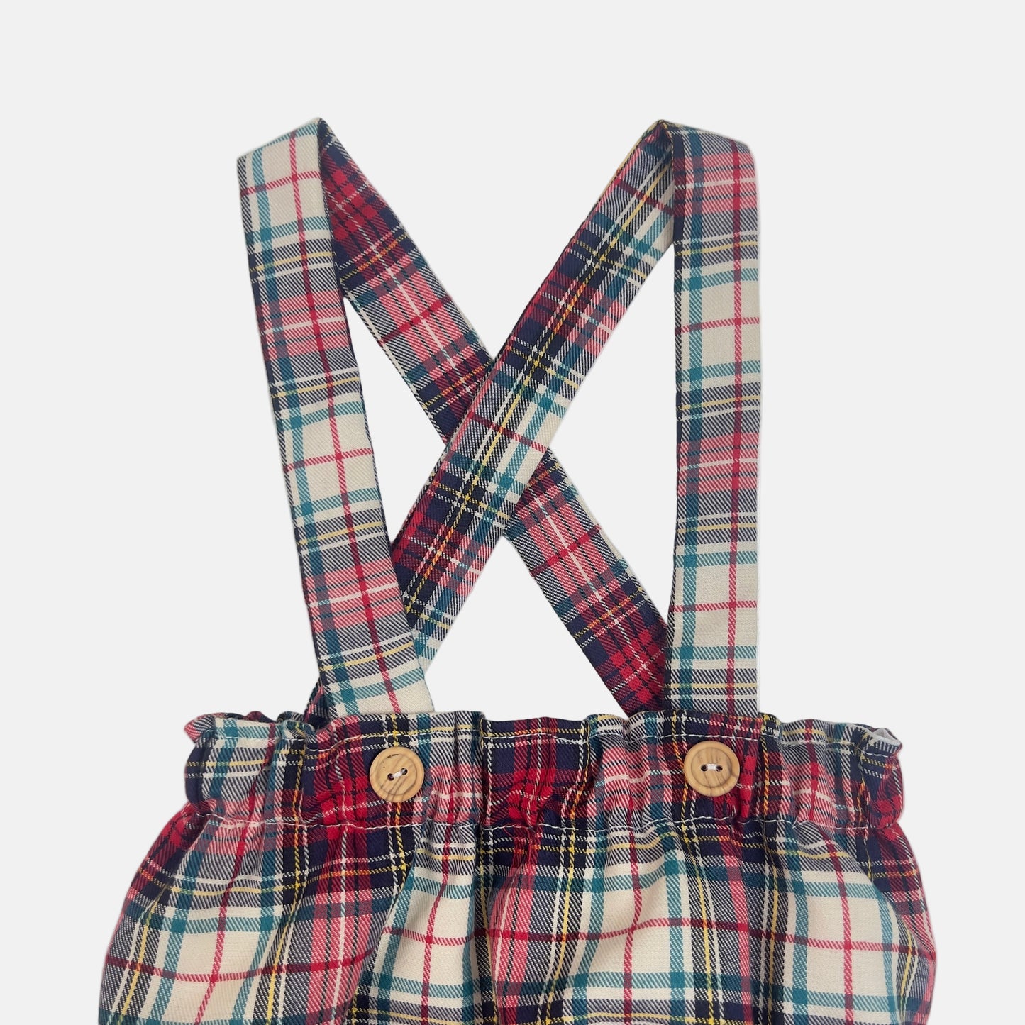 Cubrepañal Tirantes Tartán