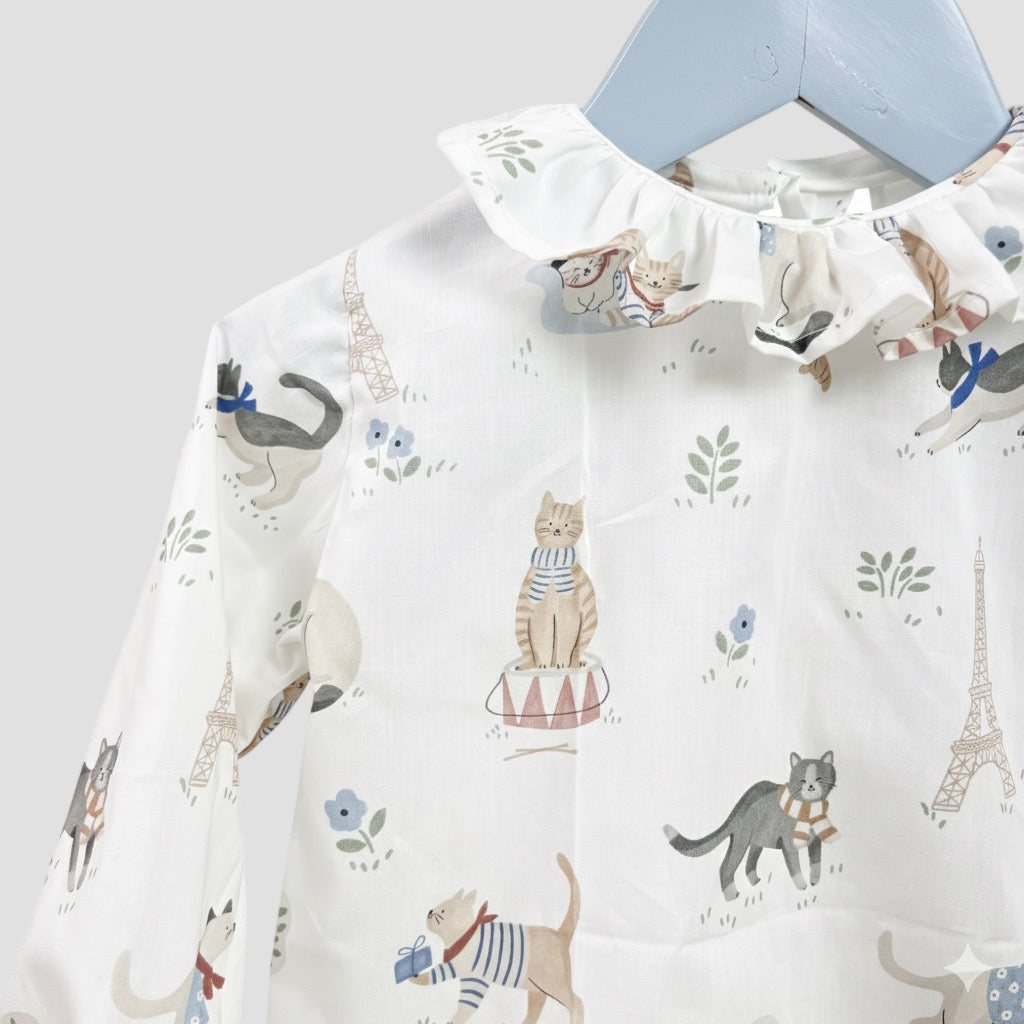 Blusa Gatitos en Paris
