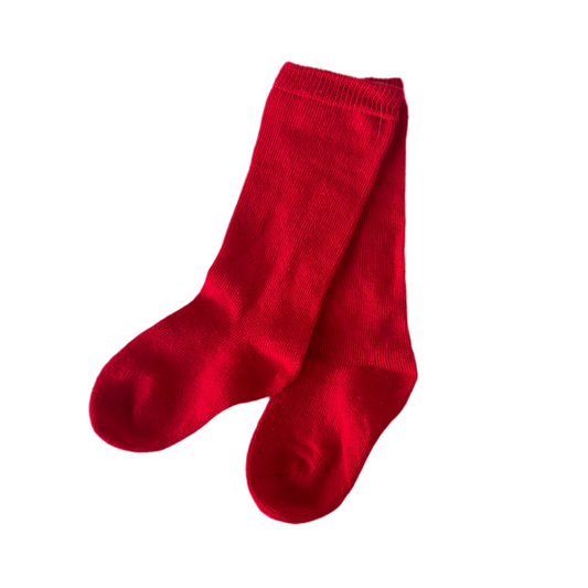 Calcetines altos Rojo