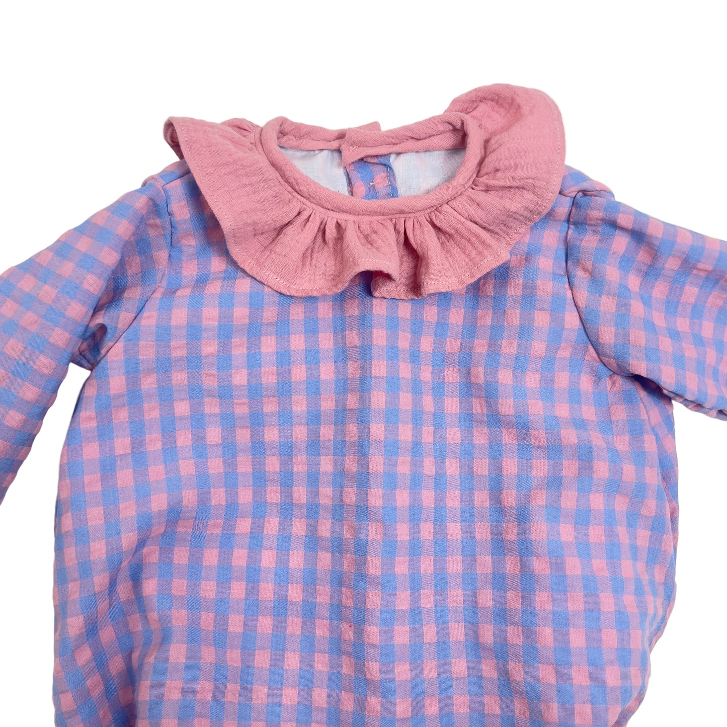 Pelele Vichy Rosa y Azul