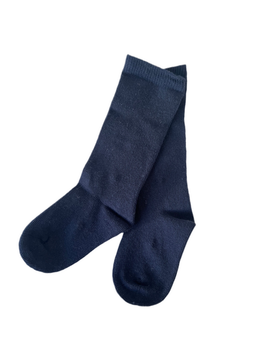 Calcetines altos azul marino