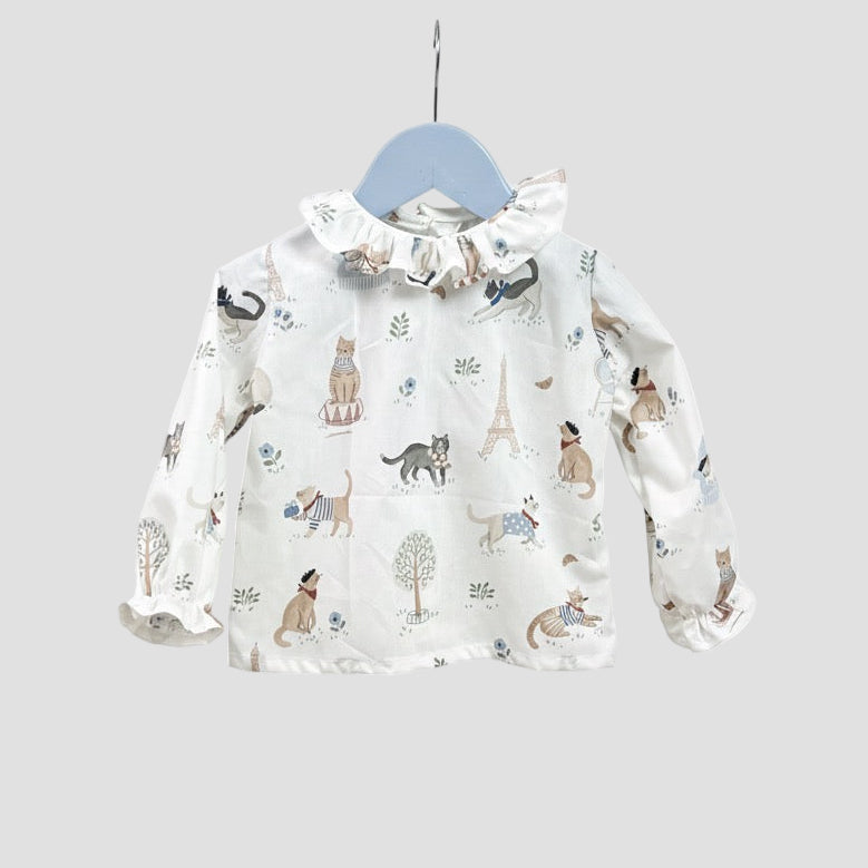 Blusa Gatitos en Paris