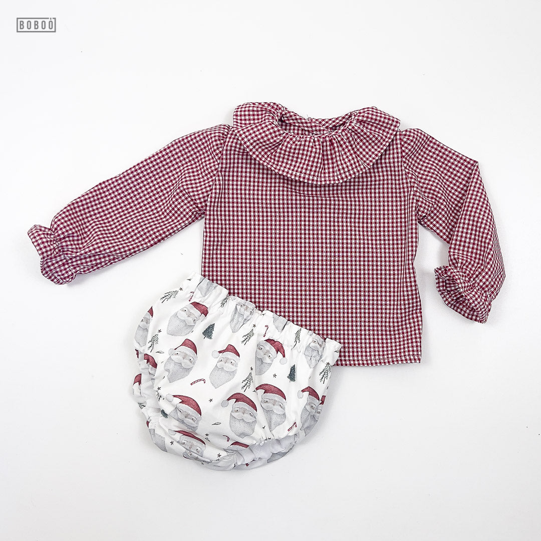 Blusa Vichy Burdeos Blusas