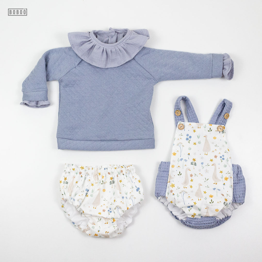 Blusa Gasa Azul Índigo