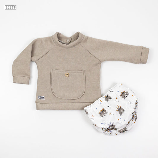 Sudadera Beige